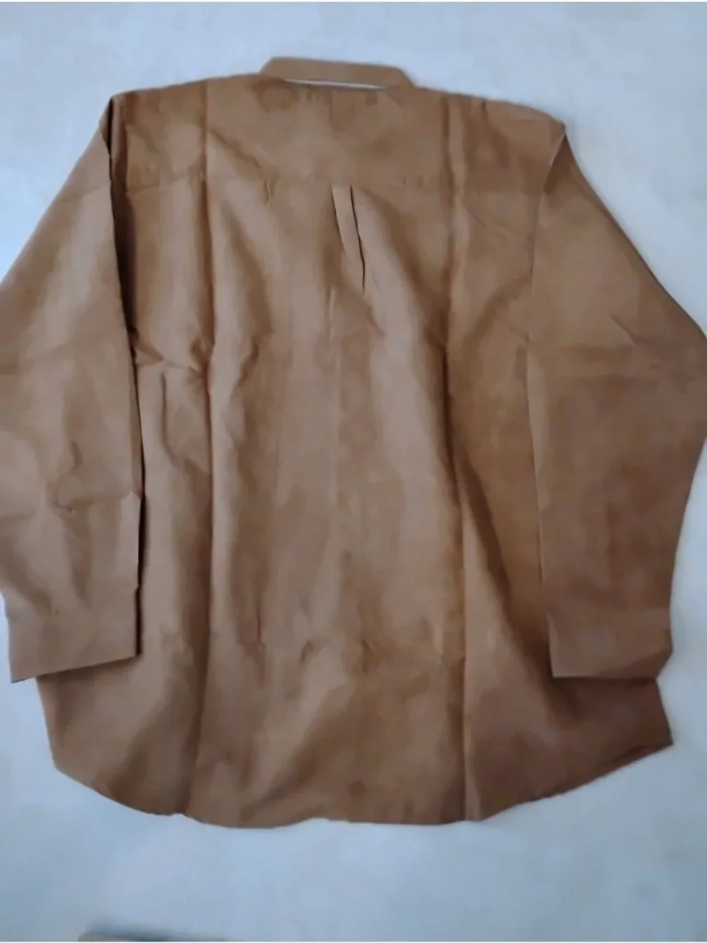 New Vintage Stone Creek Mens Button-Down Shirt Faux Suede Cowboy Size L Pocket